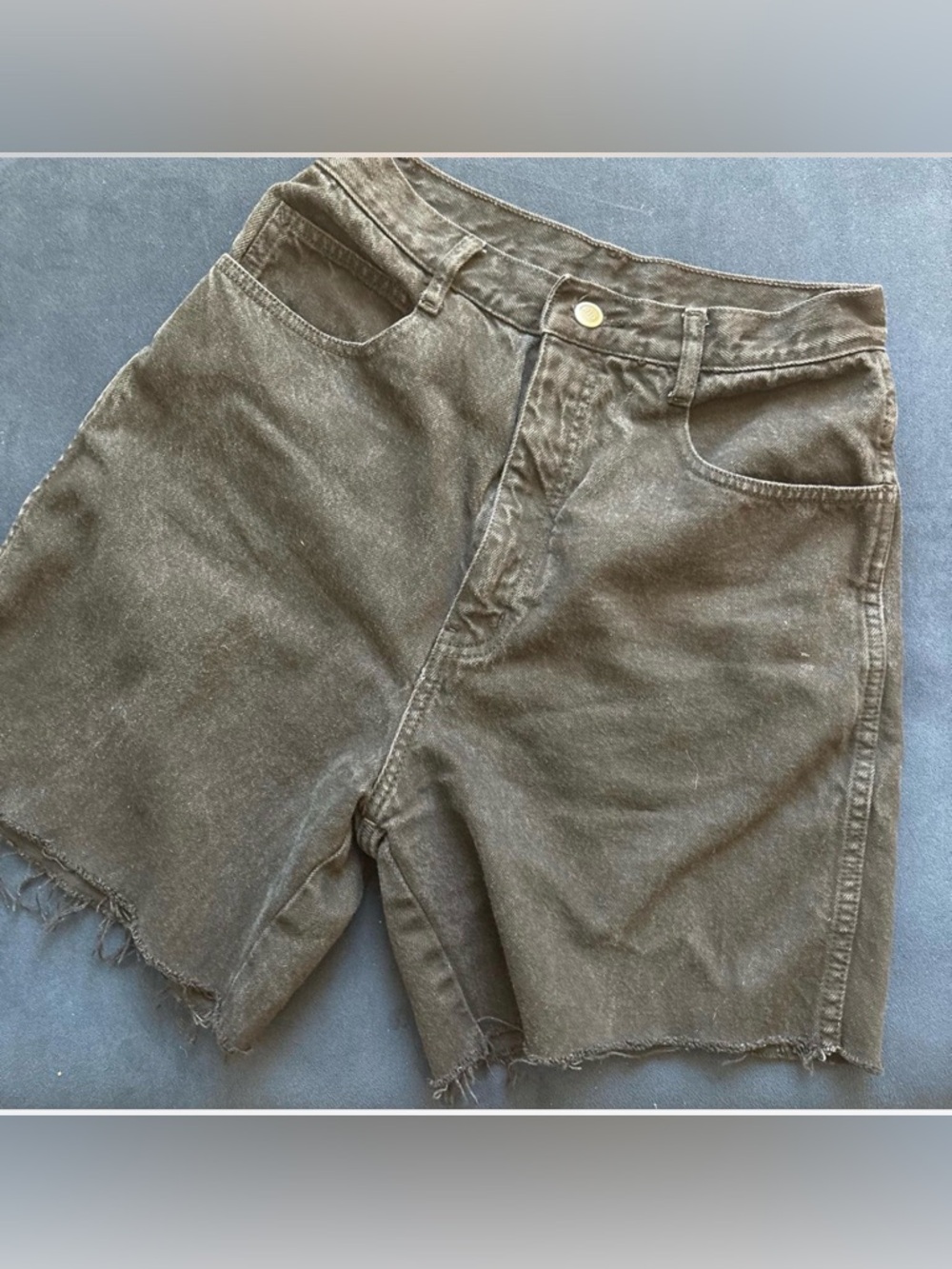 Black Denim Shorts